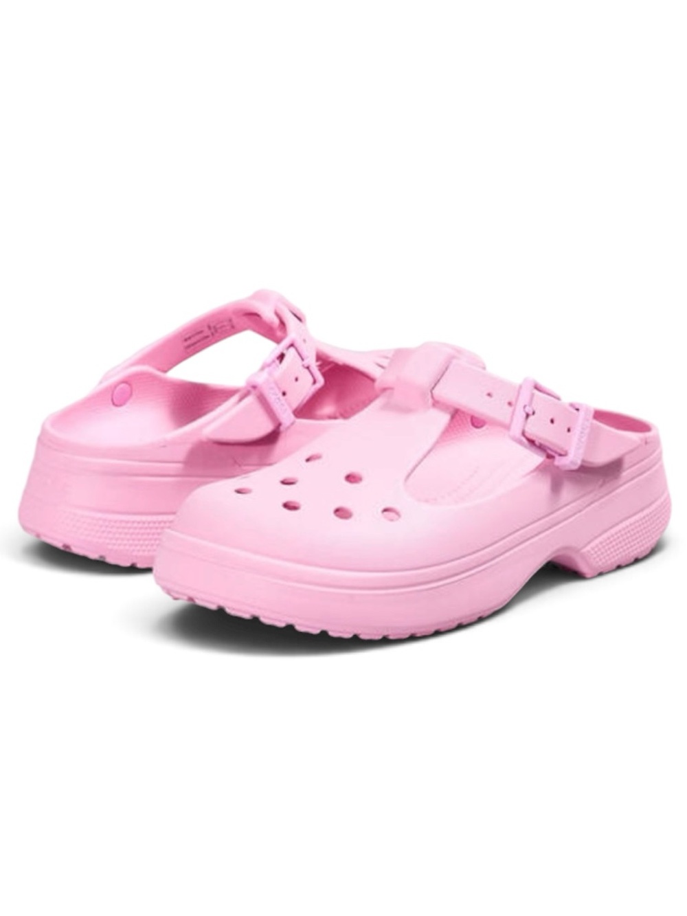NWT Crocs Pink Classic Mary Jane Clogs